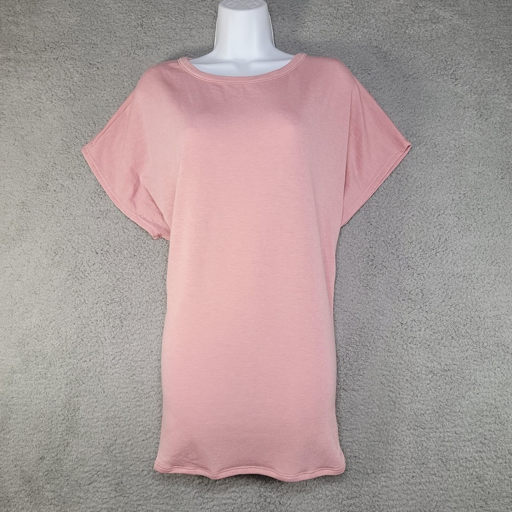 Kali Rose Women's Top Shirt Plus Size 2XL Pink Cross Strap Back Short Sleeve New